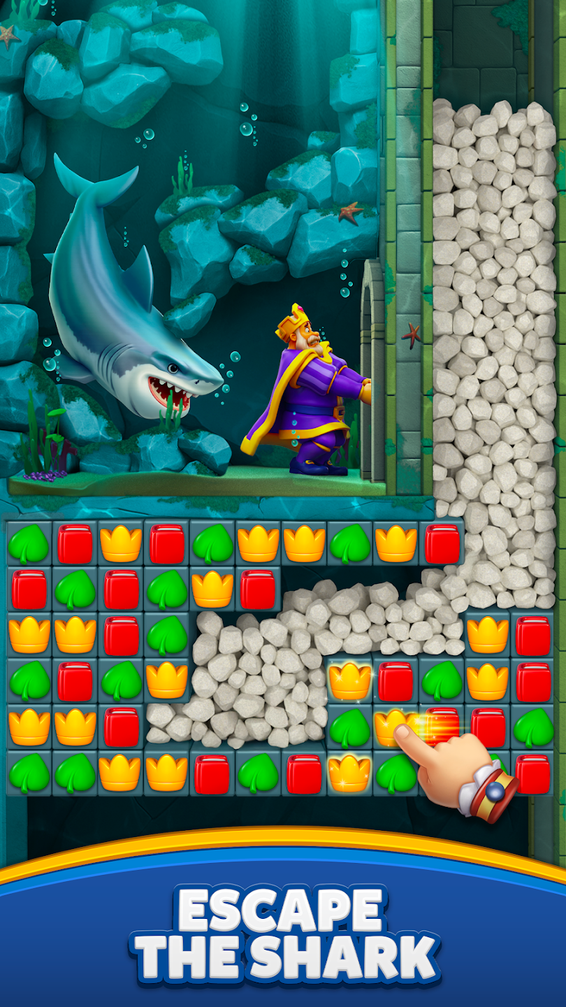 Castle decoration screen in Royal Match